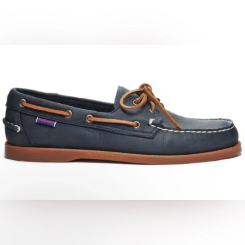 NWOT Sebago Men's “Portland” Blue Nubuck Leather Dockside’s Boat Shoes